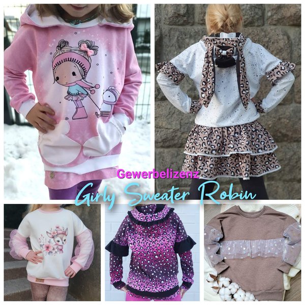 Girly Sweater Robin Gewerbelizenz 80 - 176